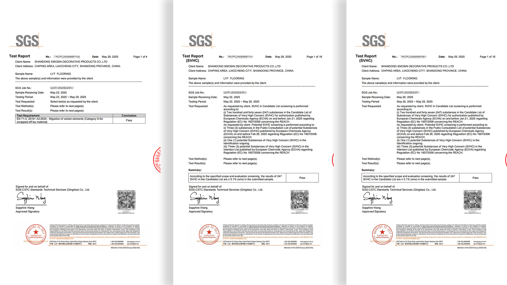 LVT Floor Inspection Report